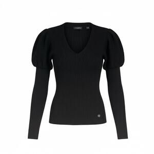 Ted Baker Amelyaa Rib Sculpt Sleeve Sweater Black Size 3 (US 8)